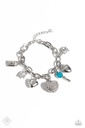 Heart Charm Jewelry Set With Crystals and Turquoise Blue Accents - Fashion Fix - Colorful