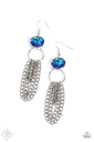 Arthurian A-Lister - Blue and Silver Fringe Earrings