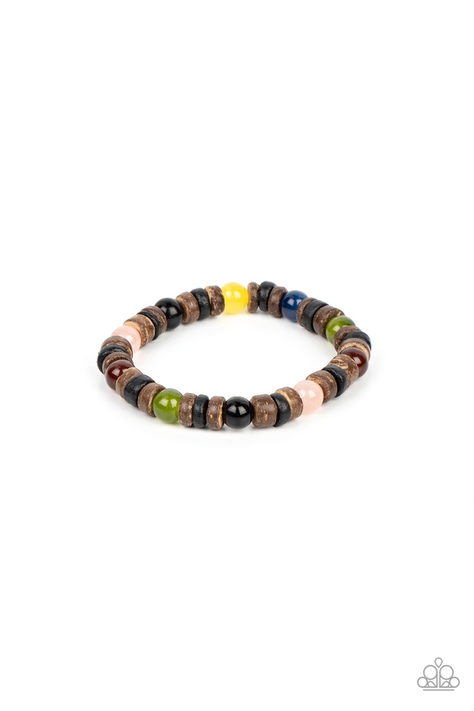 Stretch Bracelet with Multi Color Stone Beads  - Durango Drifter