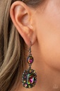 Multi Color Oil Spill Dangle Earrings - Capriciously Cosmopolitan