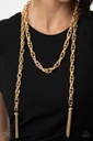 Metal Scarf Necklace in Gold - SCARFed for Attention