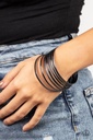 Gunmetal Bangle Bracelet Set - Stackable Shimmer