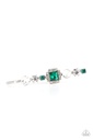 Emerald Green Hair Pin in Silver - Couture Crasher