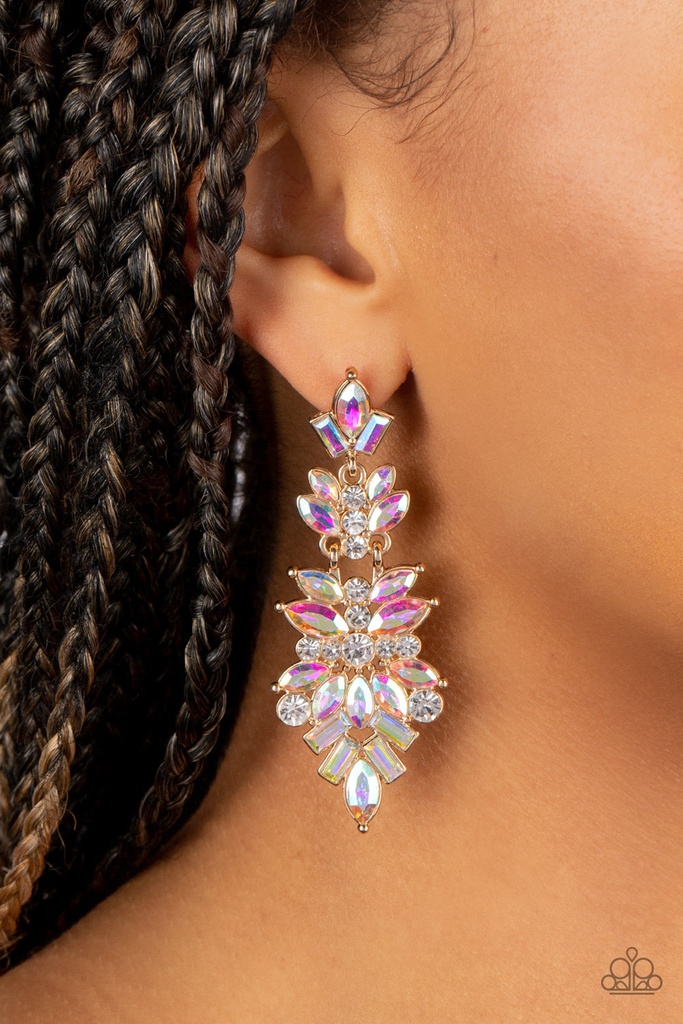 Long Earrings Iridescent Jewelry - Frozen Fairytale