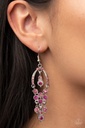 Dangle Earrings Pink Crystals Iridescent Jewelry Silver - Sophisticated Starlet