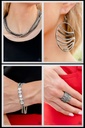 Layered Chains in Gunmetal and Crystals Jewelry Set - Fashion Fix - Troublemaker Treasure