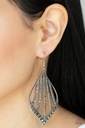 Long Hematite Dangle Earrings  - Showcase Sparkle