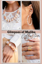 Jewelry Set with Peach Beads and Gold Chain - Fashion Fix - Slate