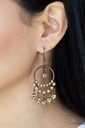 Topaz Earrings Dangle Copper Jewelry - Cosmic Chandeliers
