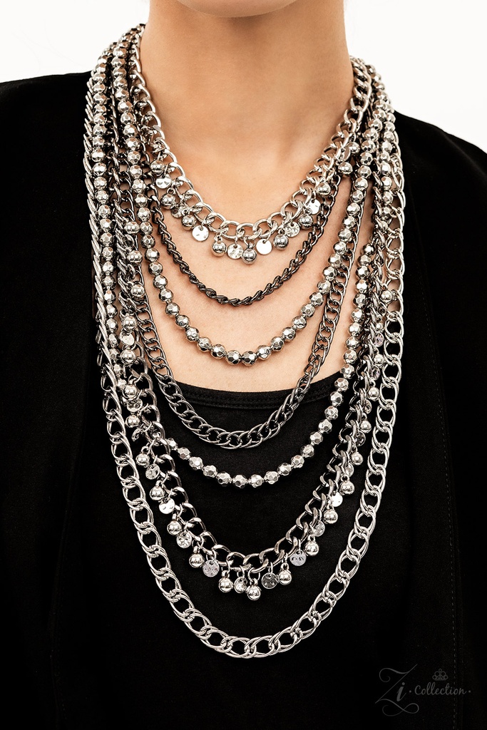 Industrial Statement Layered Chain Necklace - Audacious