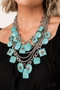 Statement Western Layered Turquoise Stone Necklace - Bountiful