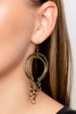 Dangle Earrings with Brass Loops - Don't Go CHAINg-ing