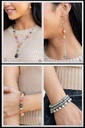 Multicolor Stone Jewelry Set with Beads - Fashion Fix - Garden