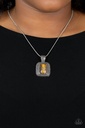 Tiger's Eye Pendant Necklace in Silver Snake Chain - Right Hand TALISMAN