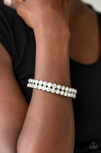 [036] Stretch Bracelet with Crystals - Come and Get it