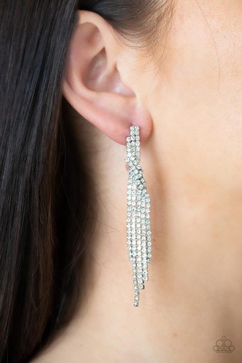 [060] Post Earrings with Crystal Formal Jewelry - Cosmic Candescence