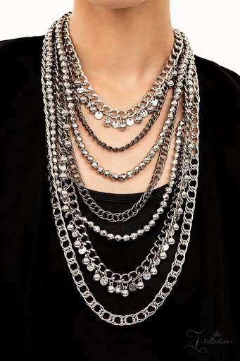 [532] Industrial Statement Layered Chain Necklace - Audacious